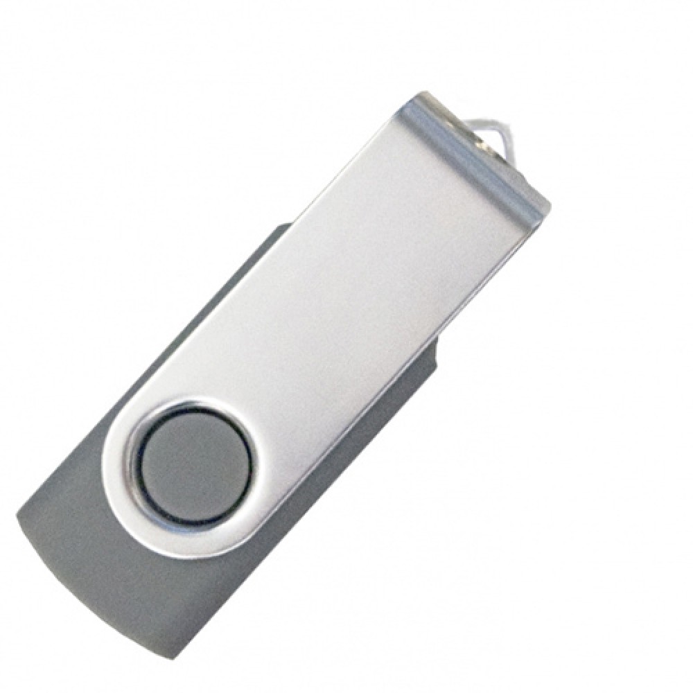 Флеш накопитель USB 2.0 Twister, пластик Софт Тач/металл, 16 Gb